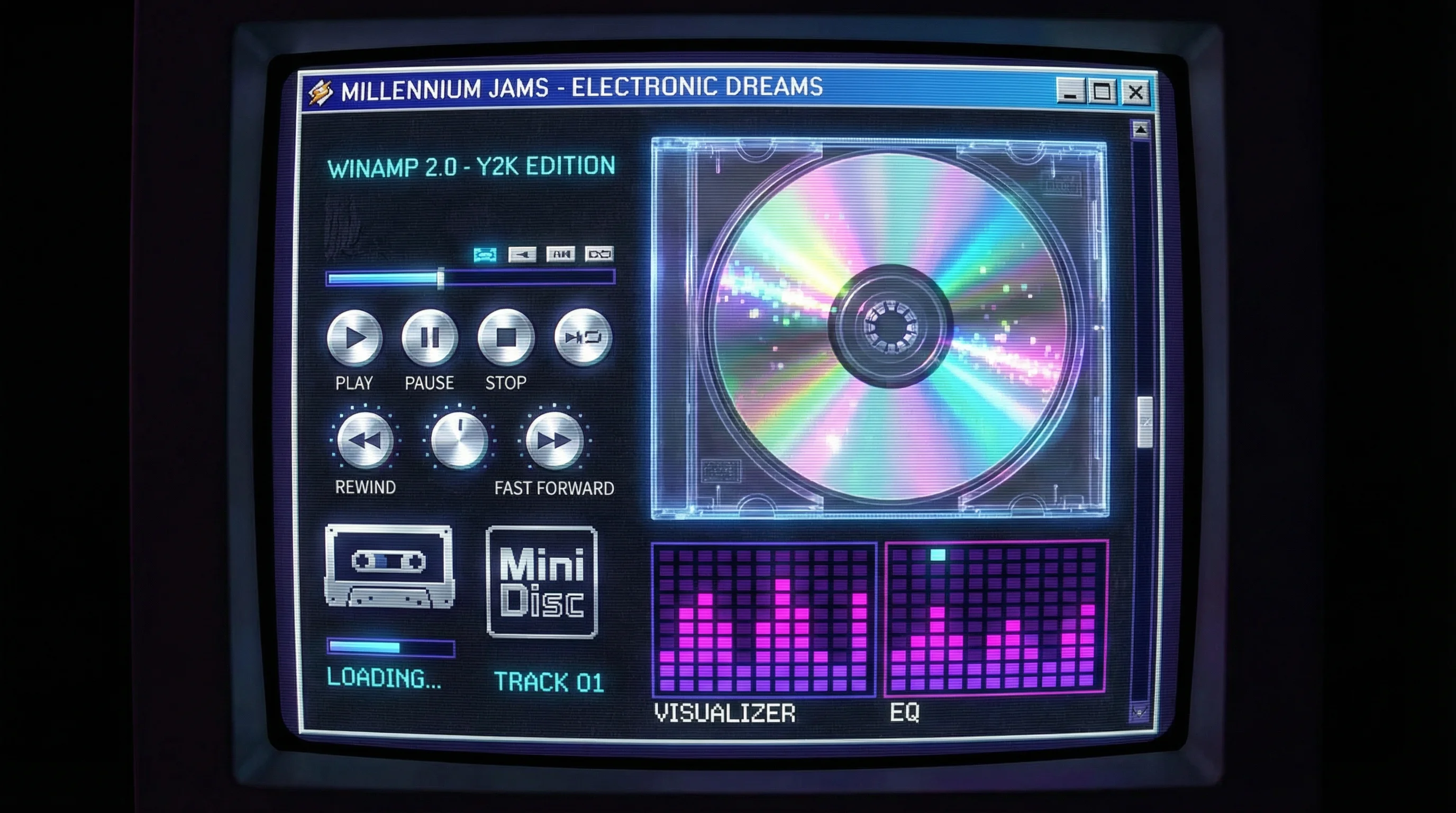 17c 千禧音乐电台播放器界面